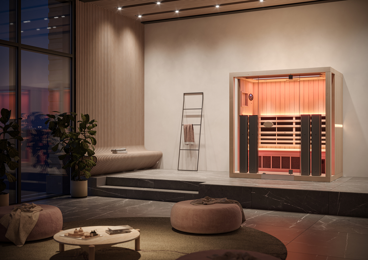 steam room, sauna room, steam sauna room