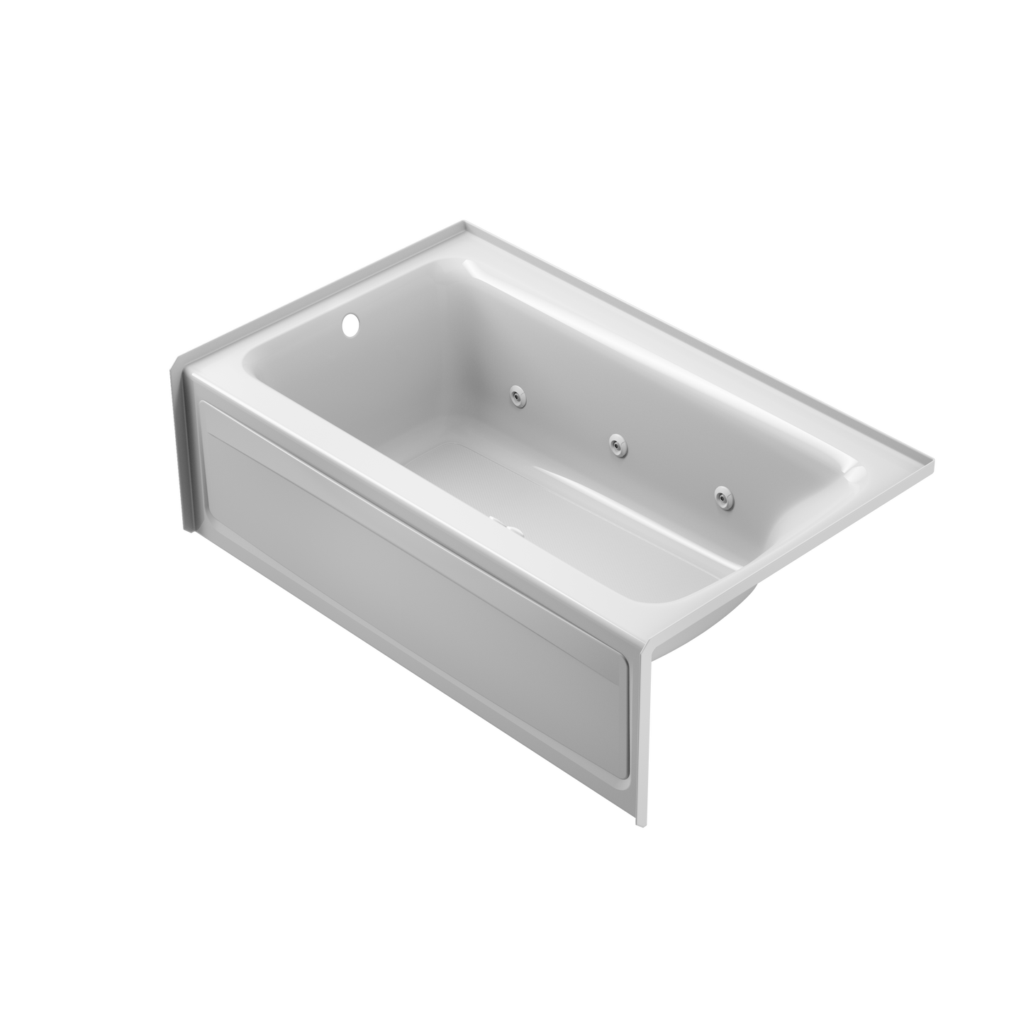 19" Rectangle Skirted Whirlpool Soaker Tub