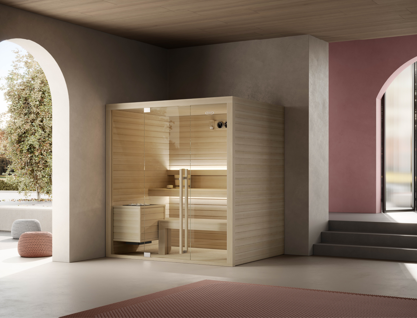 Sauna Mood M Side Glass