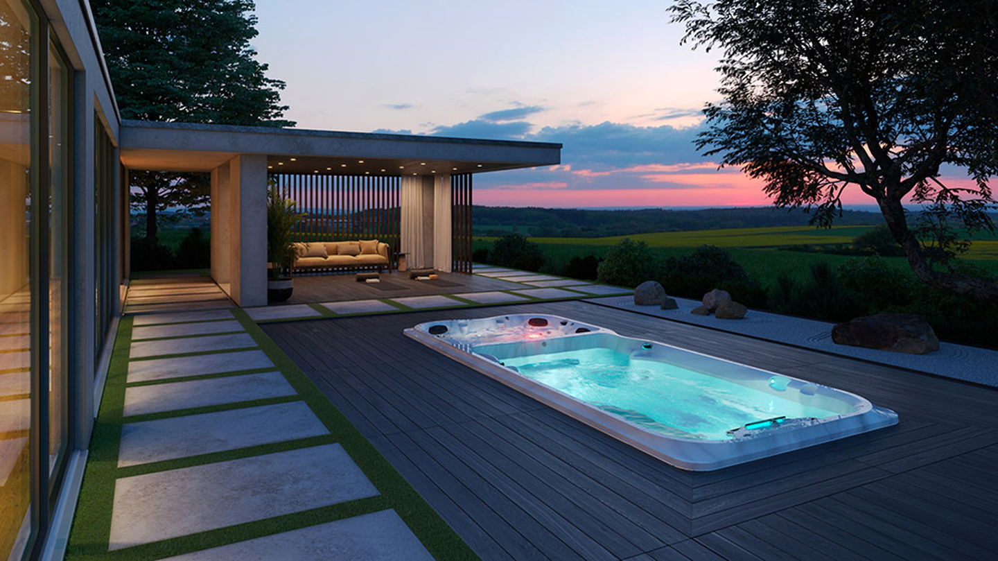 Inspire Wellness in a Jacuzzi Swim Spa - swim spa image