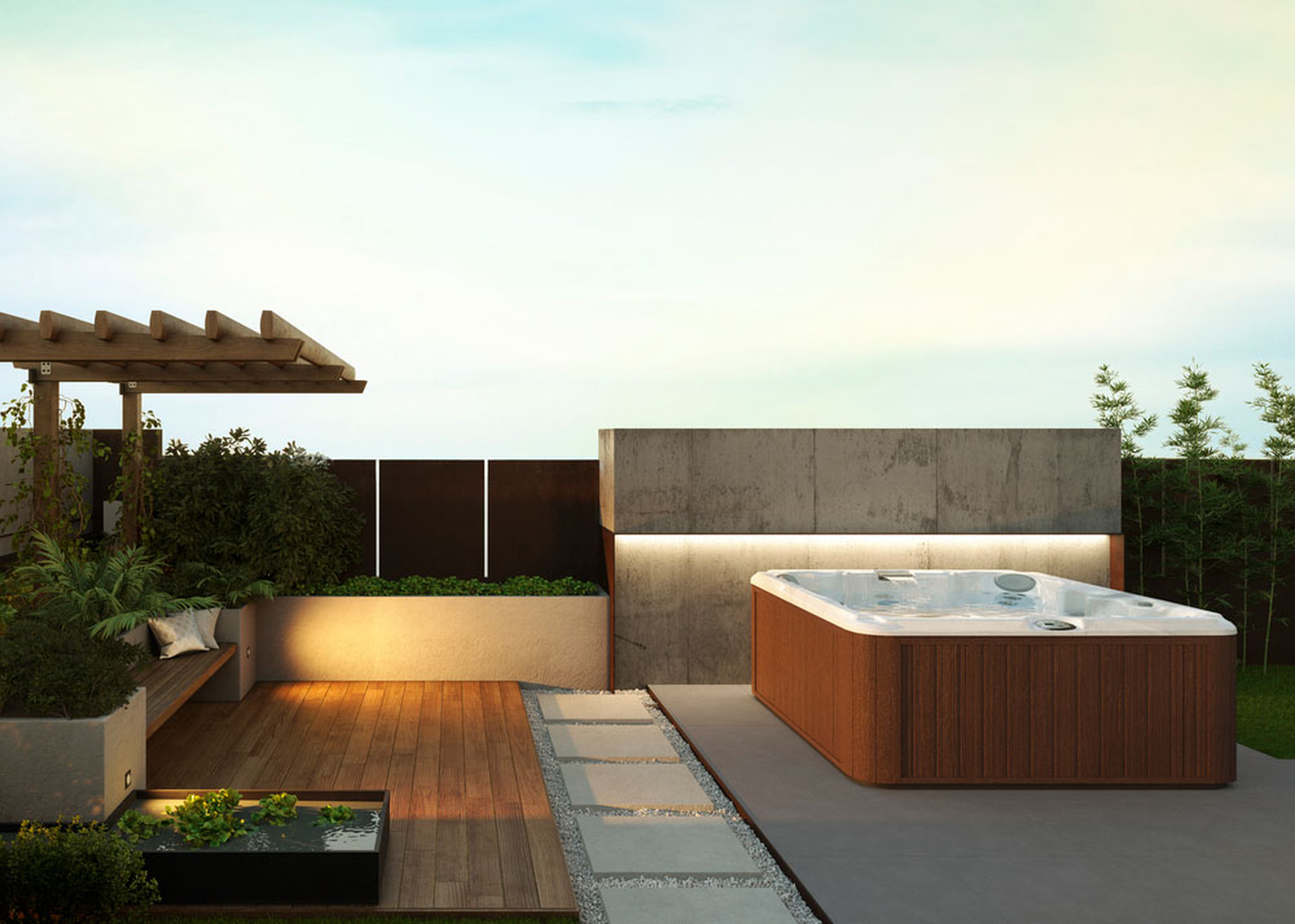jacuzzi hot tub collections - hot tub on concrete slab