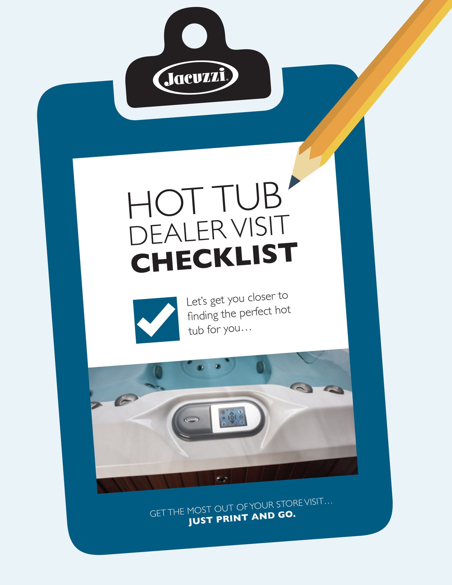 hot tub store visit checklist