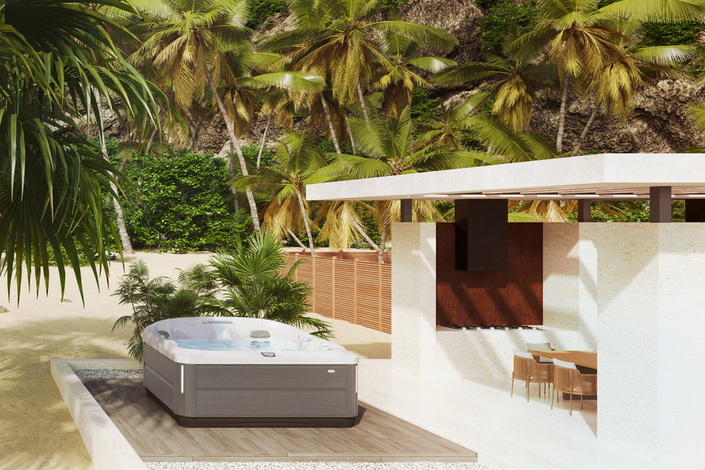  average hot tub size