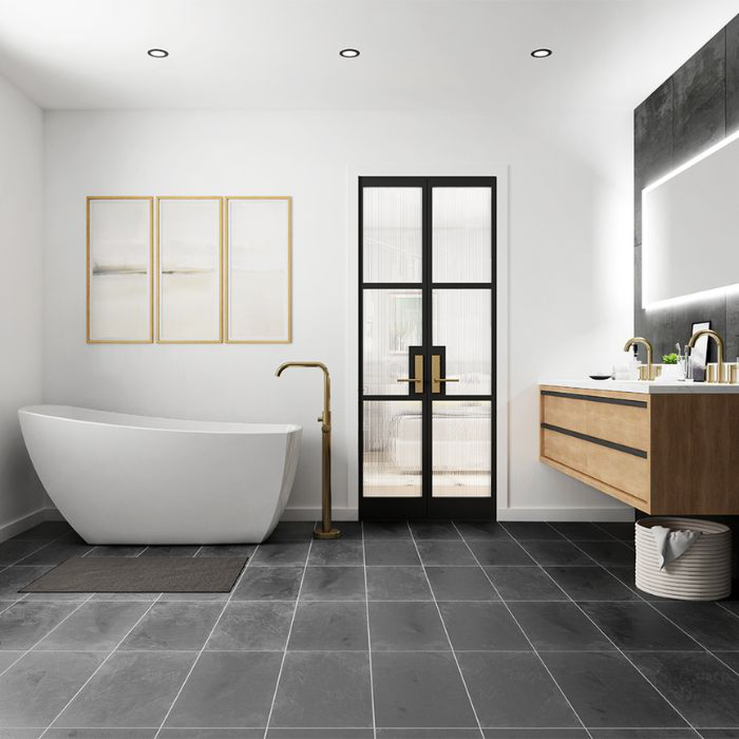 Jacuzzi Luxury Bath bathroom products shown in modern bathroom