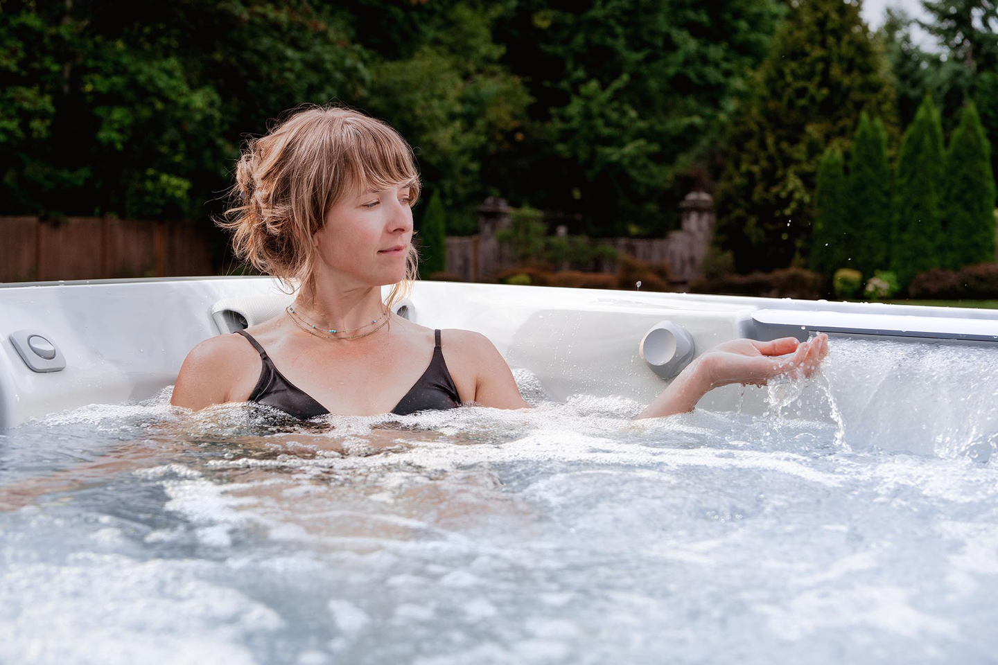 Hot Tub Benefits - woman in hot tub
