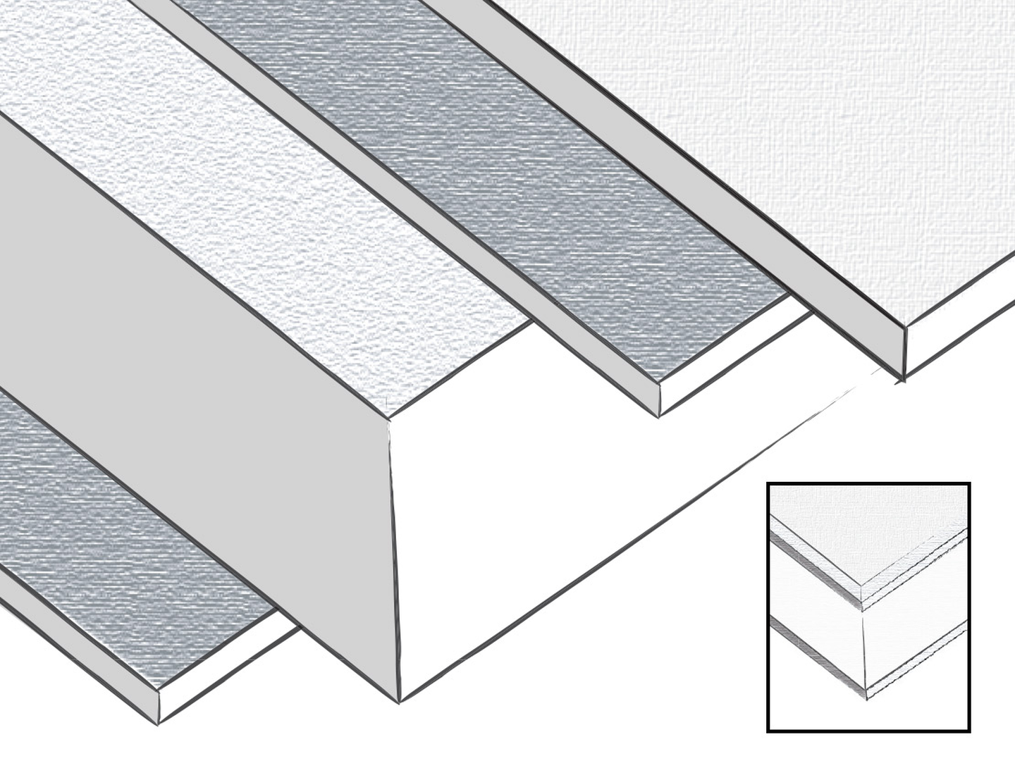 TriTek composite wall panal drawing