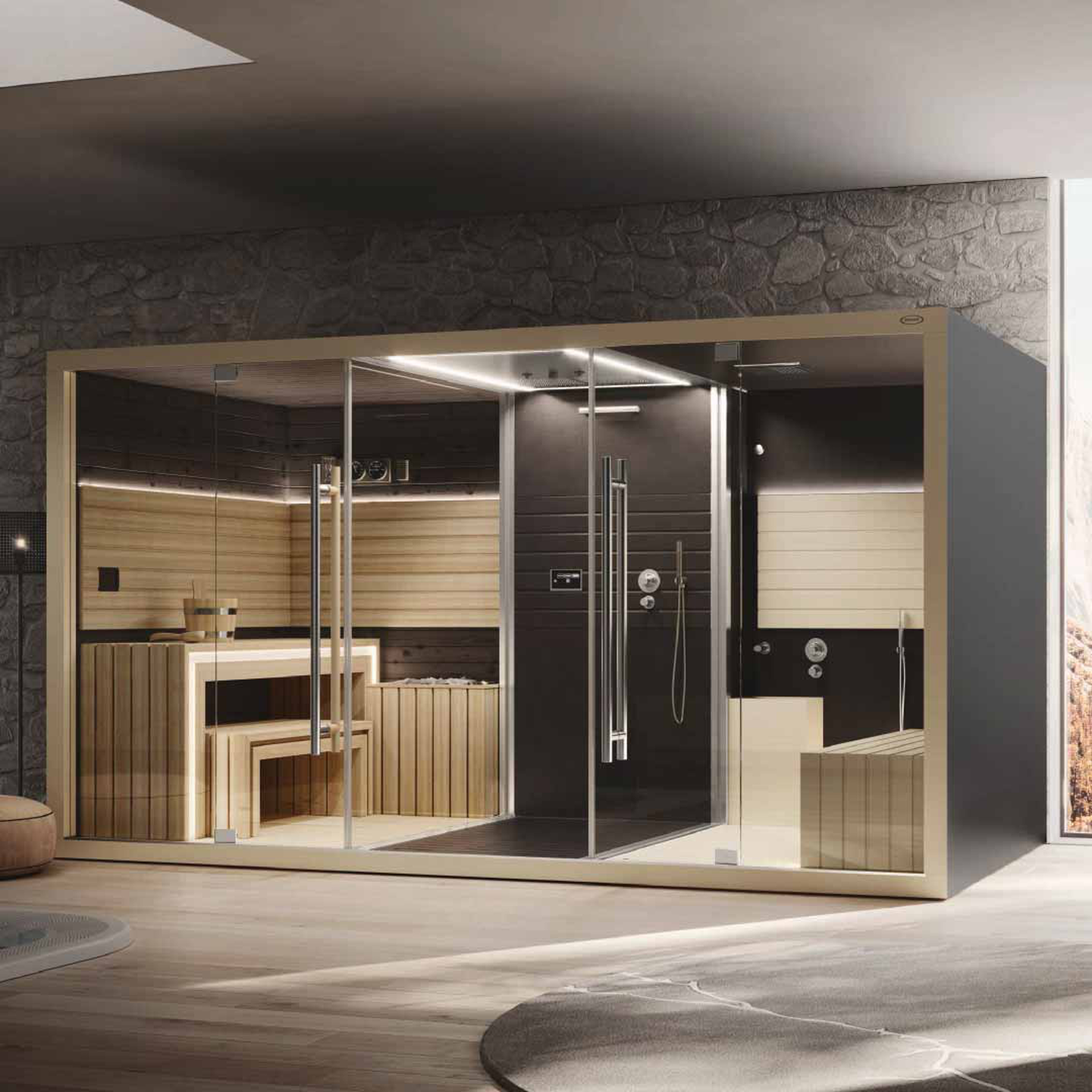 Jacuzzi&reg; sauna da interno ed esterno