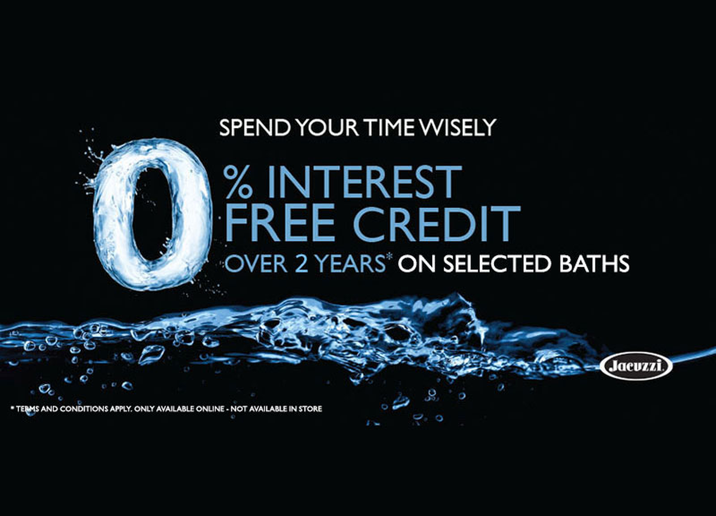 2 years interest free credit on selected baths