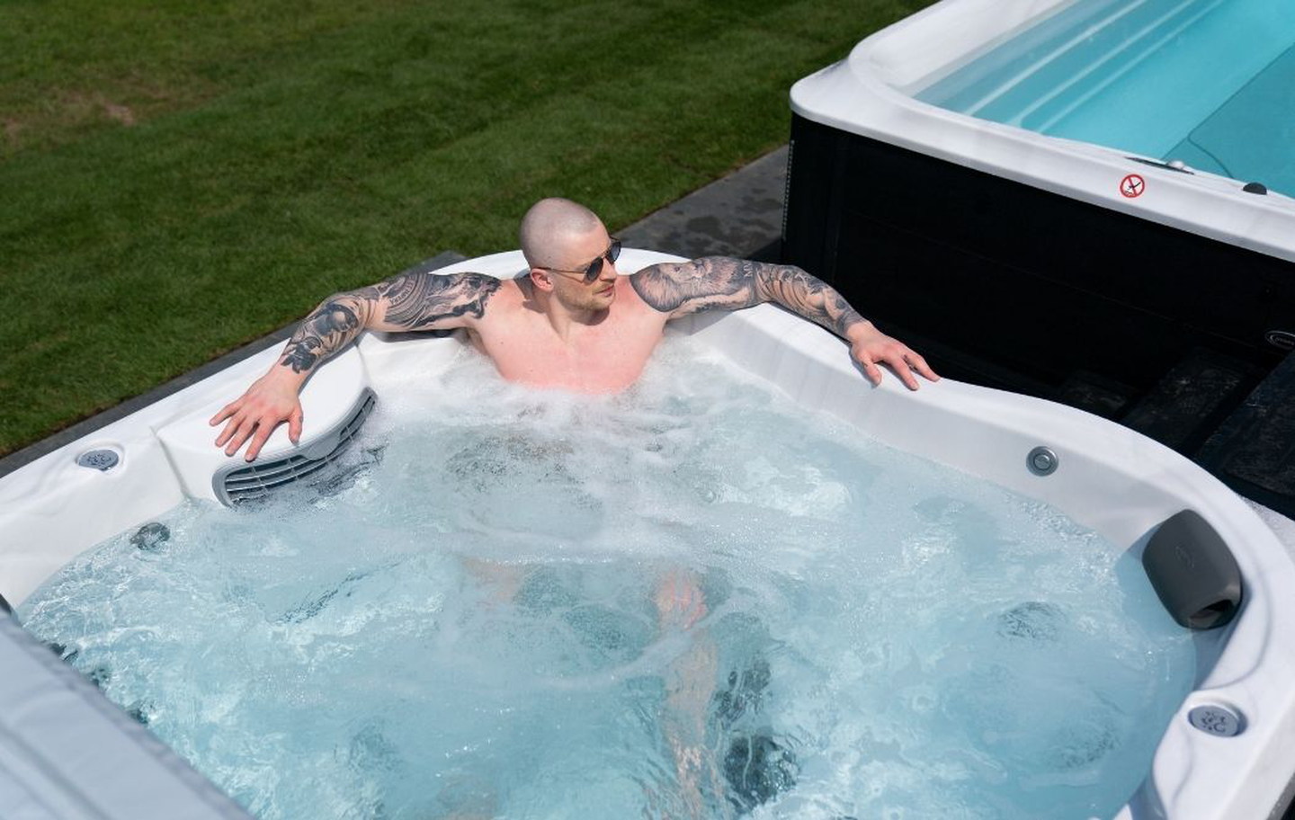Adam Peaty hot tub install