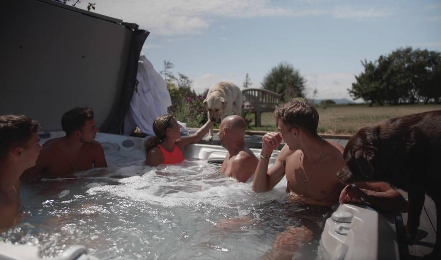 Sally Gunnell image Reconnection hot tub wellness 