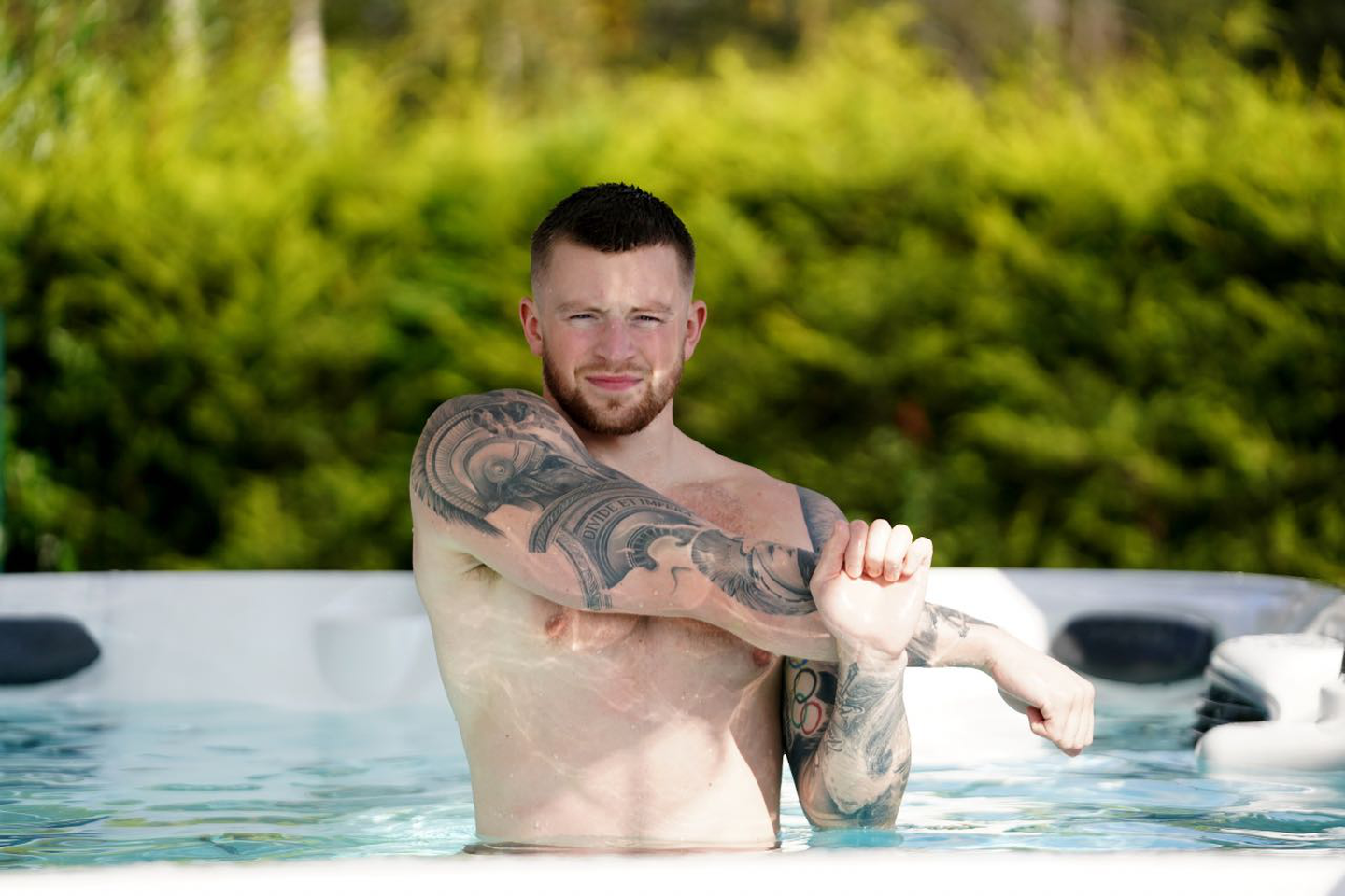 Adam Peaty swimspa image. Why a Jacuzzi swim spa