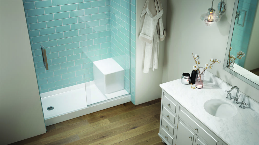 Catalina® Seated Shower Base | Jacuzzi.com | Jacuzzi®