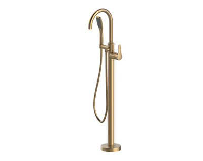 NW50818 Round Freestanding Filler Brushed Bronze