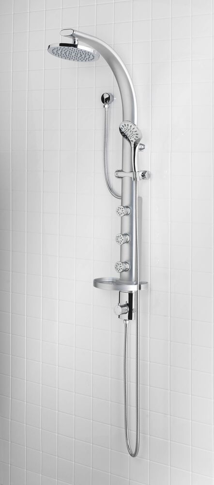 Shower Panel With Handheld Shower in Chrome