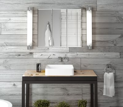 Triple Door Tri-View Medicine Cabinet