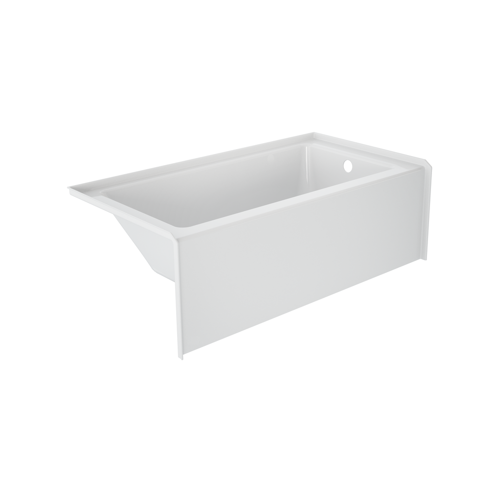 SIGNATURE® Rectangle Flat Front 6030 Skirted Soaking RH White