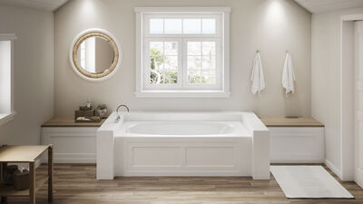 AMIGA® 7236 Skirted Whirlpool Bath