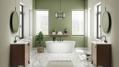 Amalia 6734 Freestanding Soaking Bath