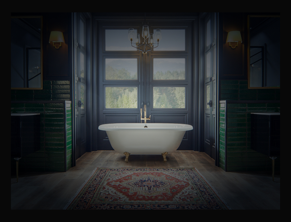 ERA™ 7142 Double-Ended Freestanding Bath White