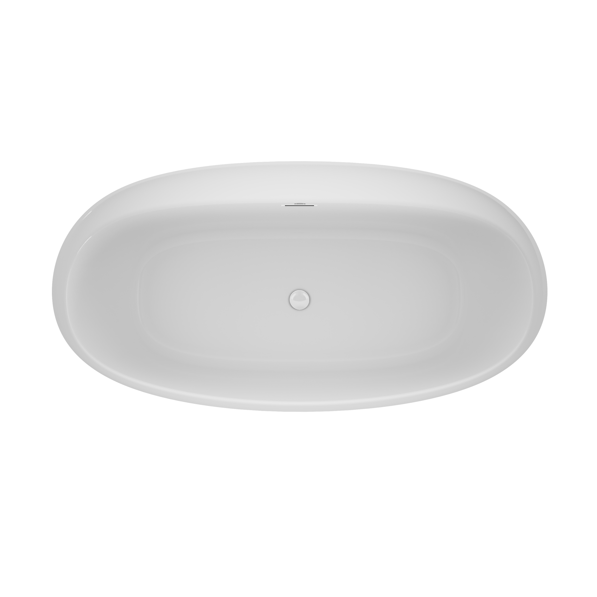 Amalia 6734 Deck Mount Compatible Acrylic Freestanding Soaking Bath