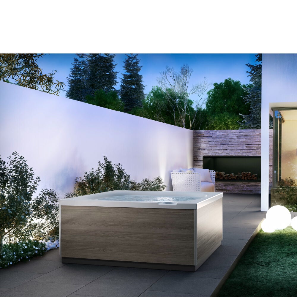 City™ Whirlpool Spa: perfekt für paare geeignet, mit wasserfall und zwei lounge-sitzen