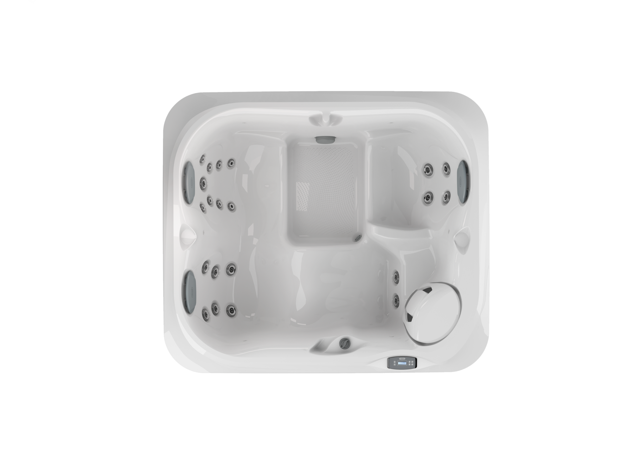 J215™ Compact Hot Tub with Lounge Seating Designer Hot Tub with Open