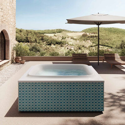 AQUASOUL DOUBLE Bañera rectangular con hidromasaje con