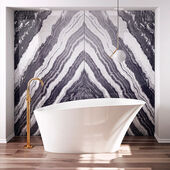 ROSALIA® Freestanding 6634 Bath White Gloss/Gloss