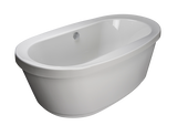 INIZIO™ 6636 Freestanding Heated Soak Bath White/White