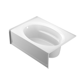 PROJECTA® Oval in Rectangle 6042 Skirted Soaking LH White
