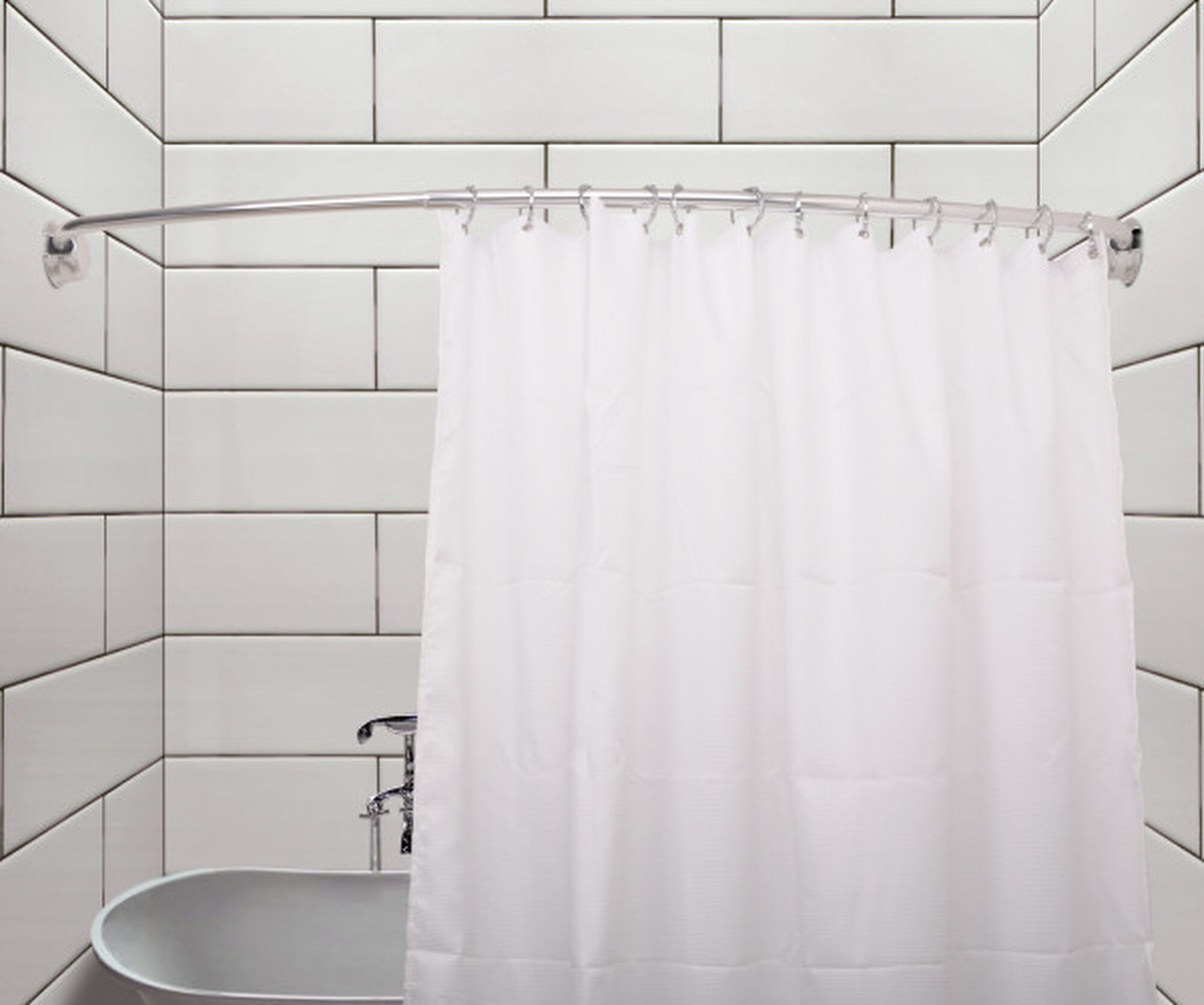 Jacuzzi® Aluminum Curved Double Shower Curtain Rod Jacuzzi®