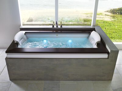 Tub for two | Large jetted tub | Deep soaker tub