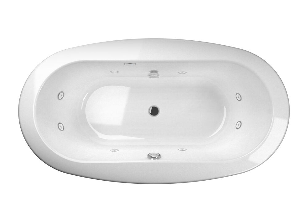 MODENA® 6636 Freestanding Whirlpool Chroma Whisper+ White/Chrome