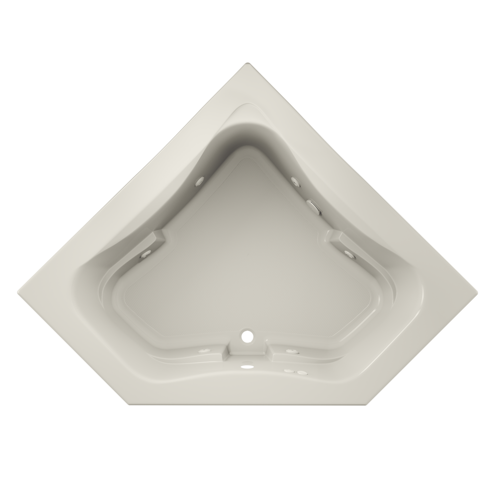 Signature 60 x 60 Corner Whirlpool Acrylic Bathtub Jacuzzi White