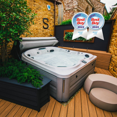 J-475™ Large Designer Hot Tub with Lounge Seat