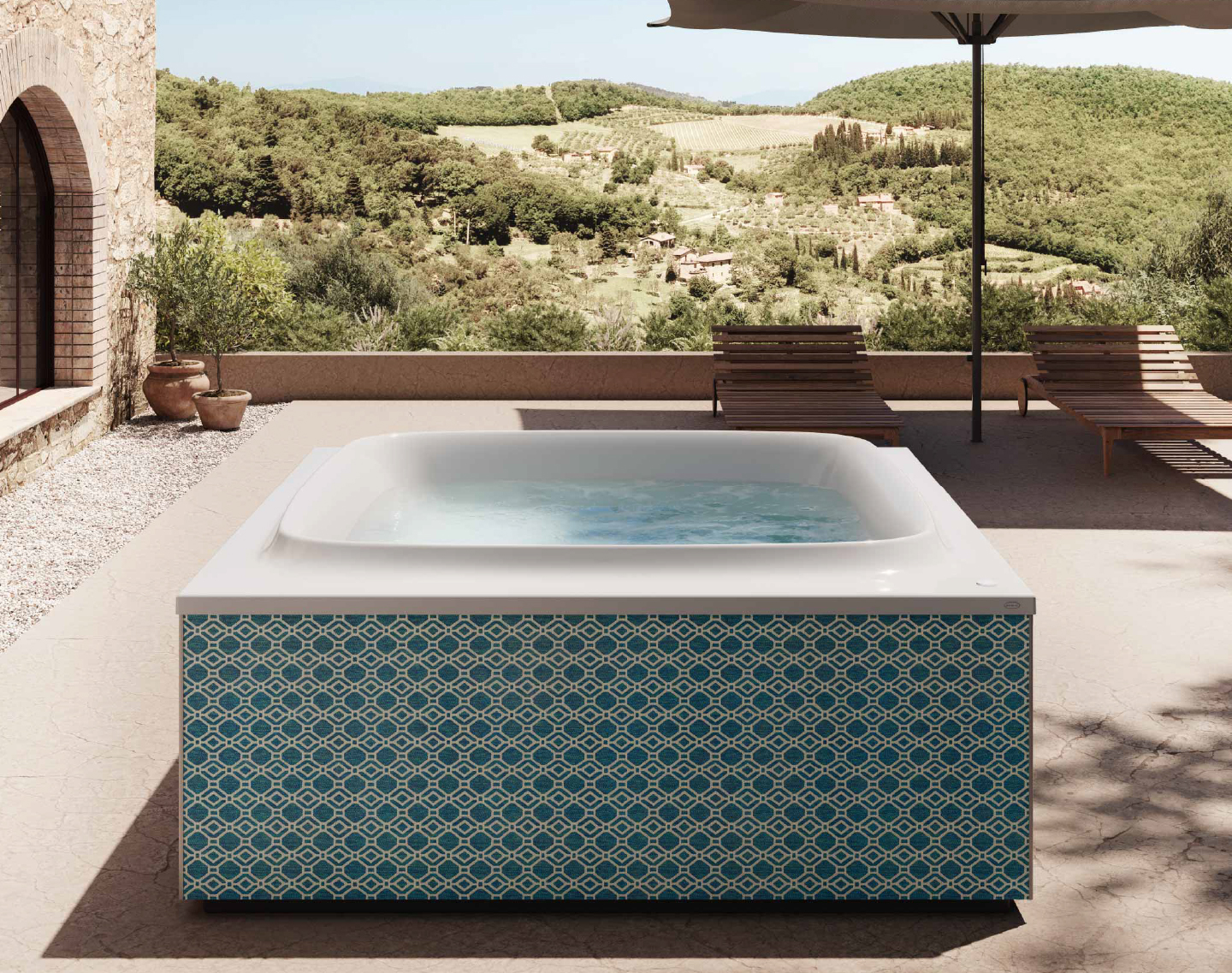 Vrijstaande baden van Jacuzzi®, een suggestief design voor jouw badruimte