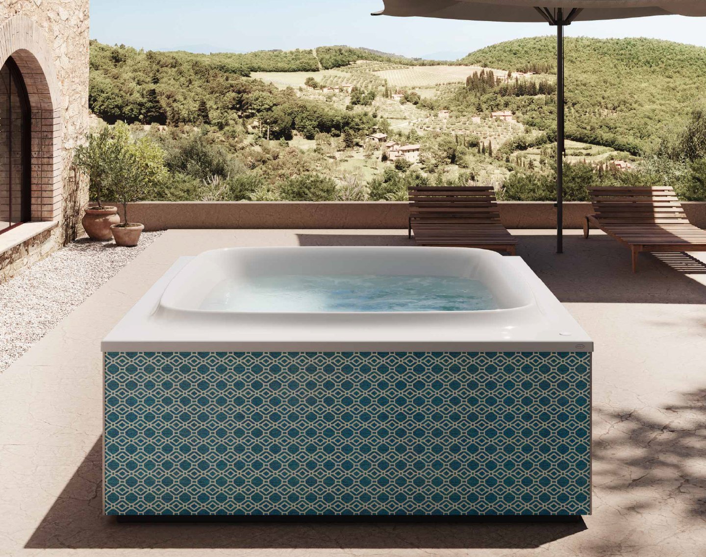 Baignoire autoportante Jacuzzi®, un design qui s’intègre parfaitement dans tous les intérieurs