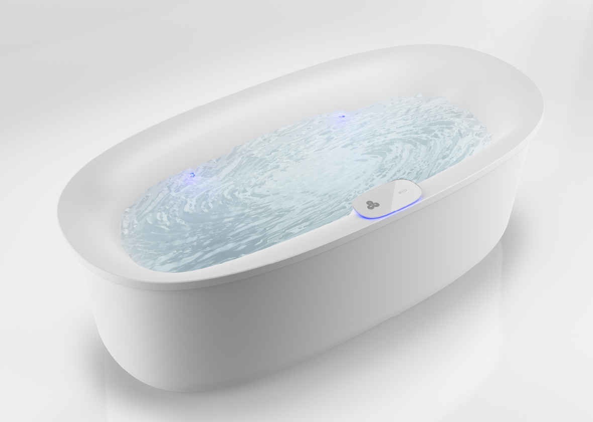 La technologie moderne Swirlpool® intégrée dans un bain moderne