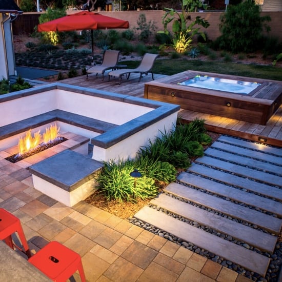 Hot tub garden ideas