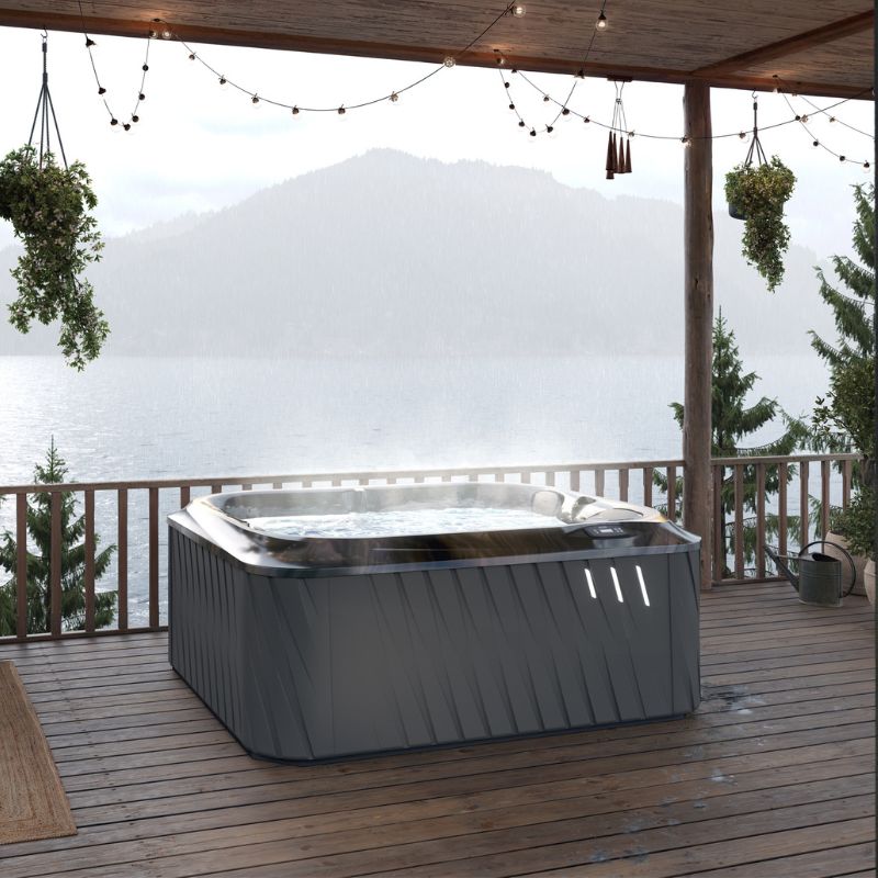 J215™ Classic Hot Tub with Lounge Seat Designer Hot Tub with Open