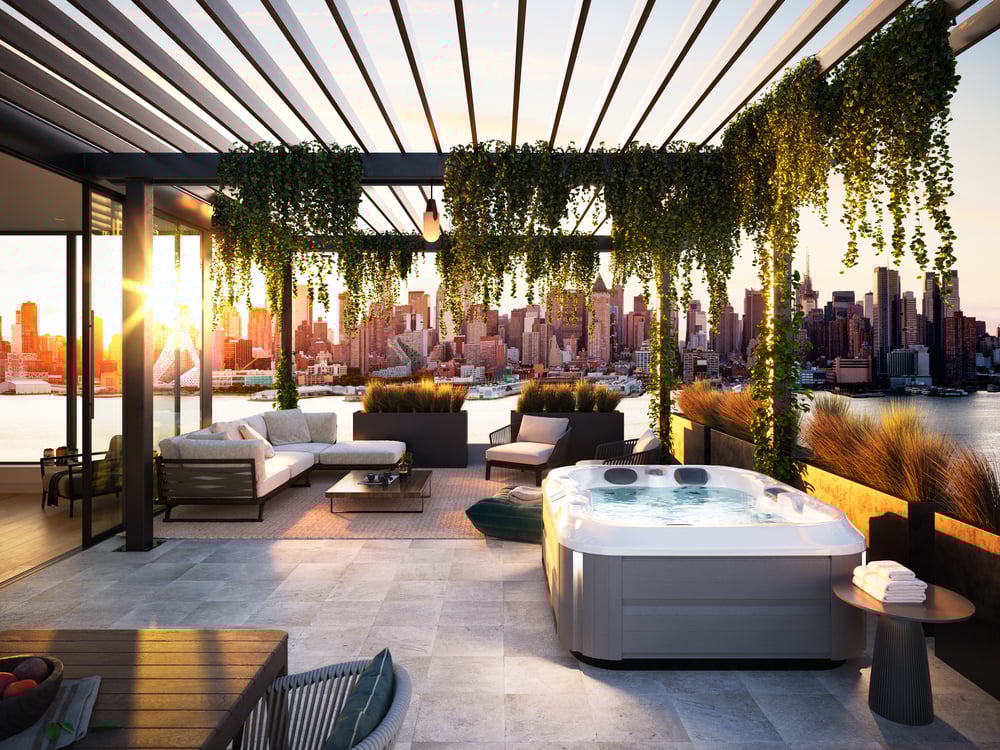 J315™ Comfort Hot Tub with Lounger for Small Spaces