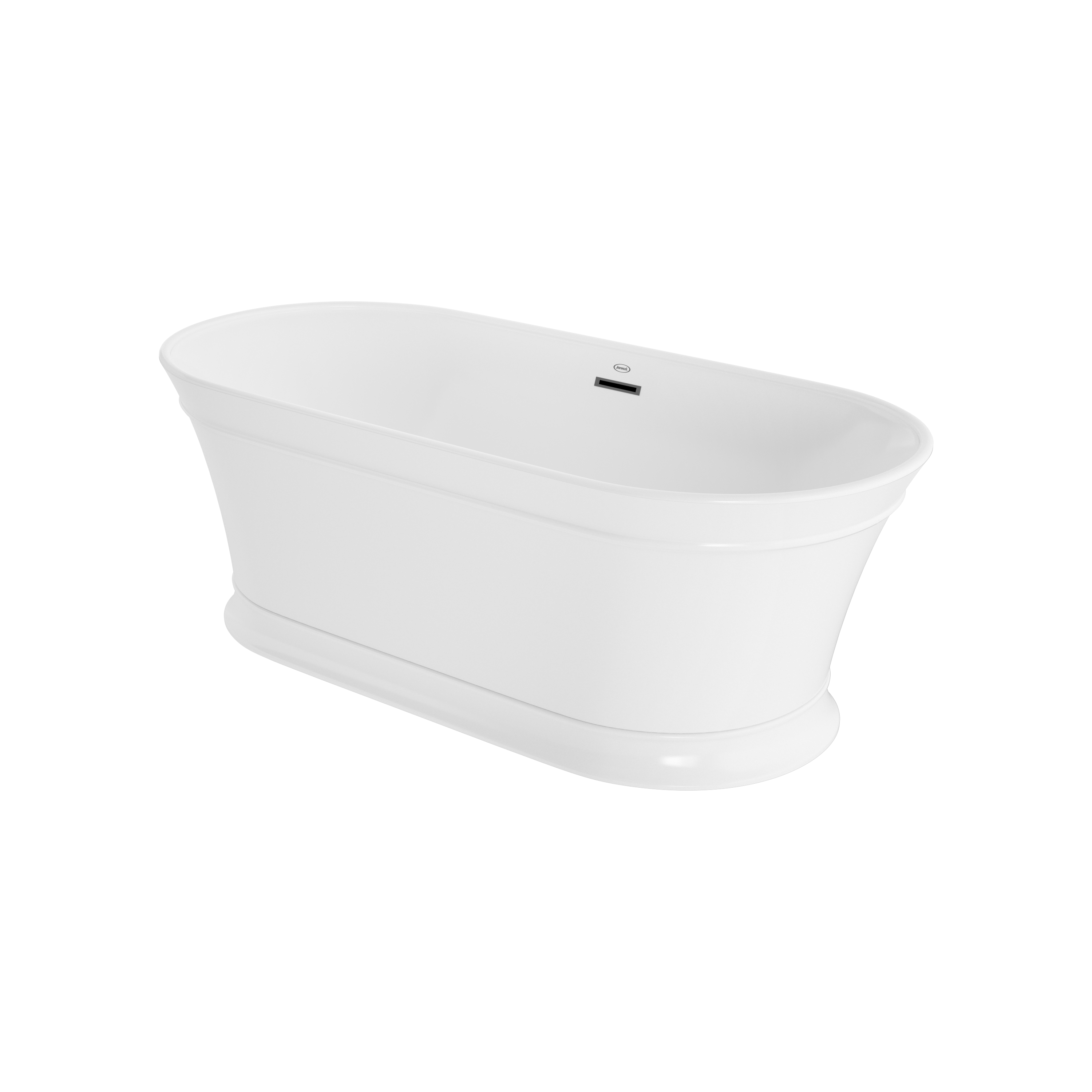 BathShroom (White) Overflow Drain Cover for Fuller Baths