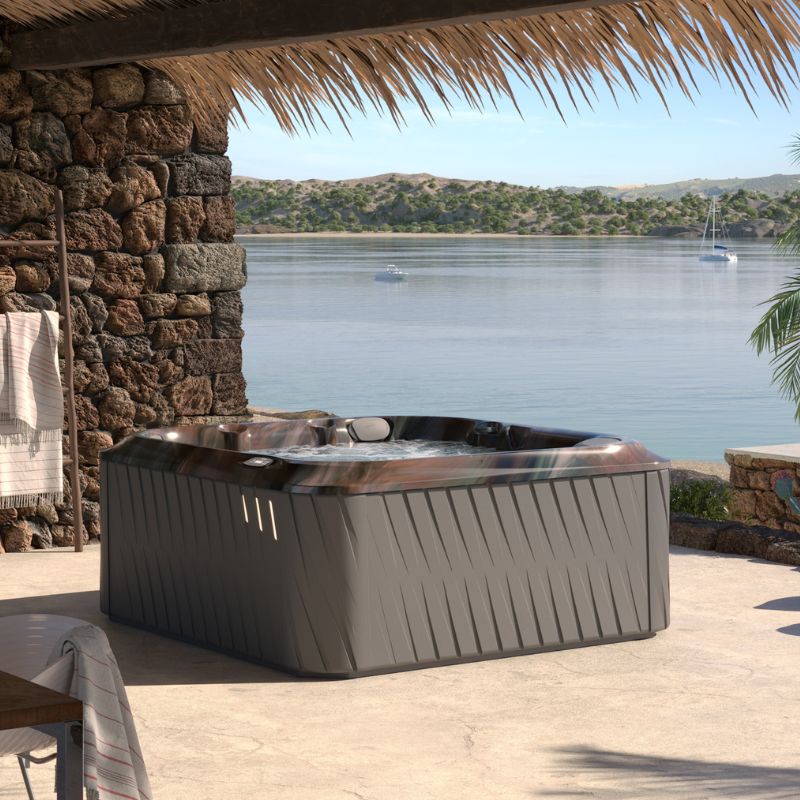 J235™ Classic Hot Tub with Lounge Seat Designer Hot Tub with Open