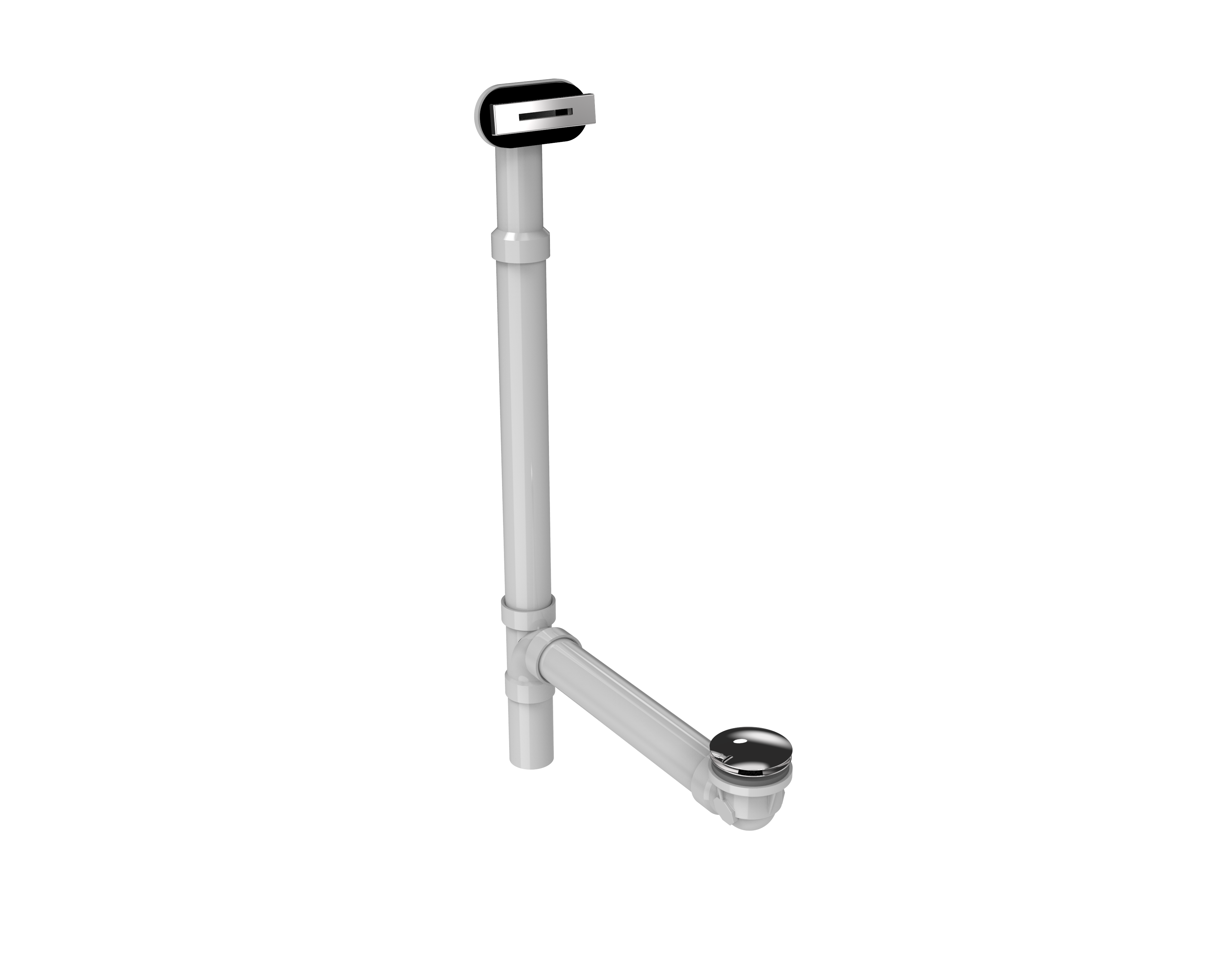 Linear Overflow Toe Tap Drain Kit Chrome Jacuzzi®